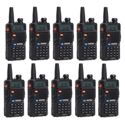 Портативна рація Baofeng UV-5R Black Ten Pack комплект 10 шт (2200000758972) Вінниця - фото 1