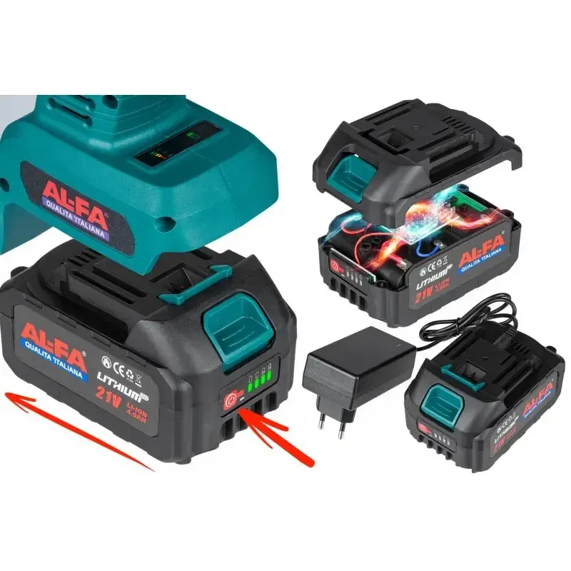 Перфоратор ALFA 21V BL – акумуляторний, 26 мм, 2.5 Дж, гарантія 36 міс Львів - фото 9