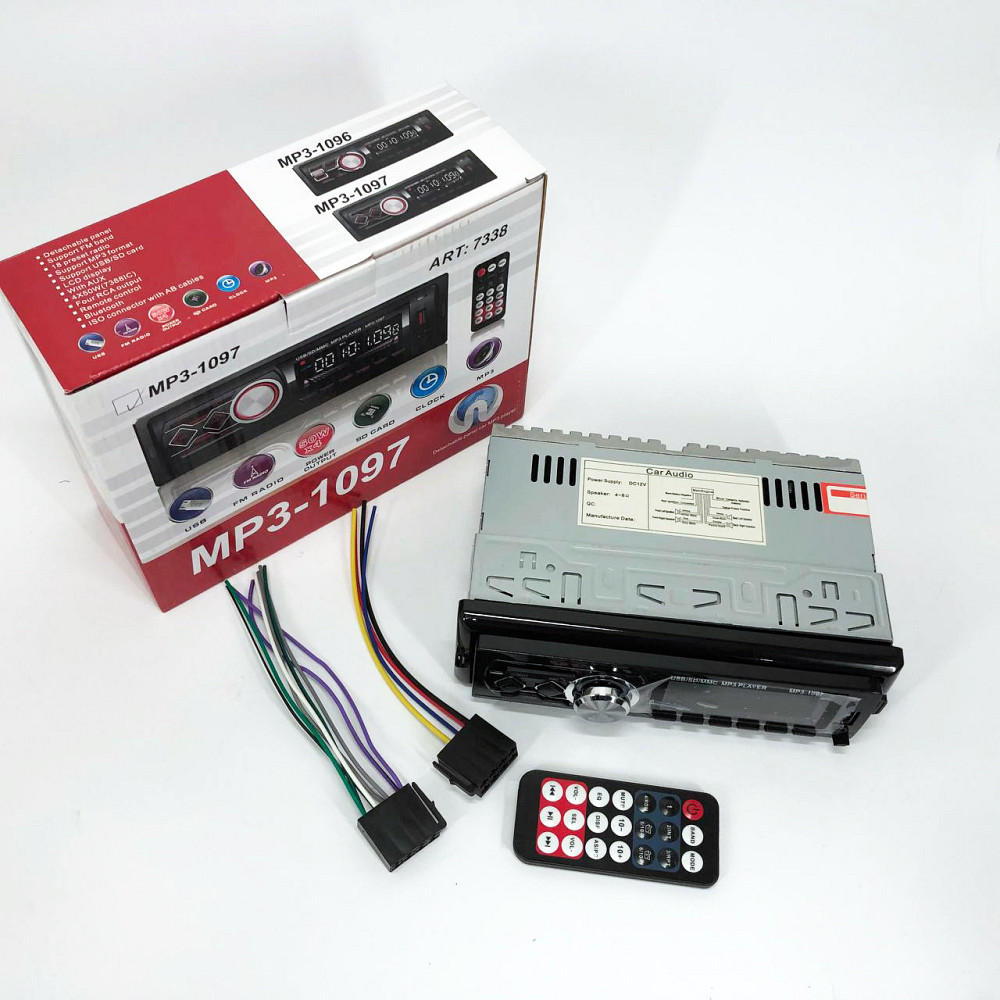 Автомагнитолы ukc 1 MP3-1097 BT ISO, Автомагнитола с диском 1 DIN, JG-788 Несъемные автомагнитолы Киев - изображение 6