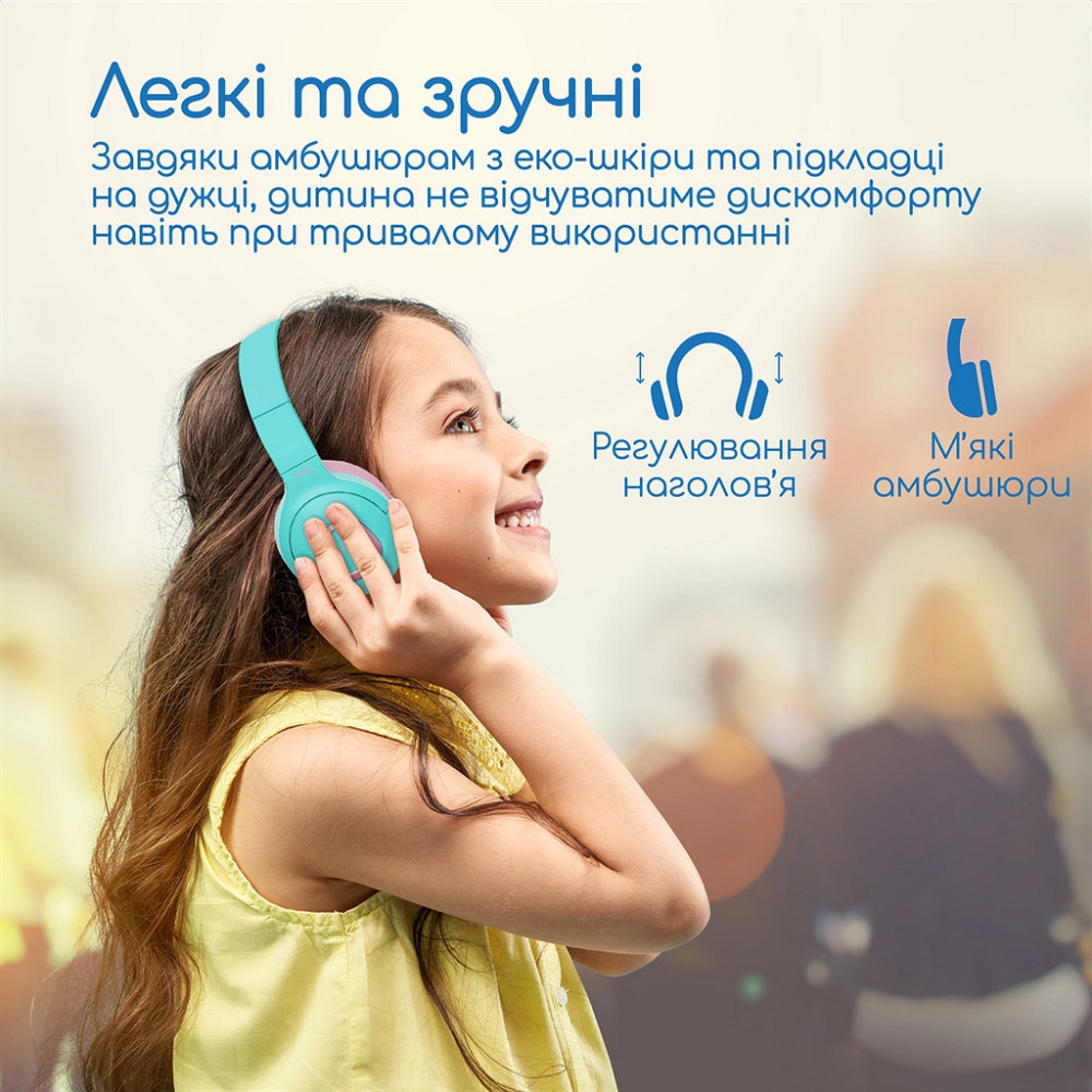 Bluetooth-гарнітура Promate Coddy Bubblegum ( блакитний/рожевий ) Харків - фото 10