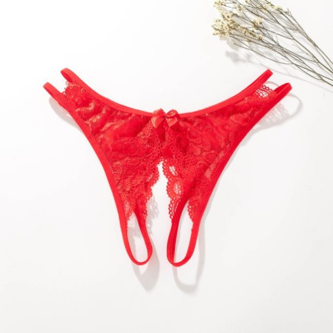 Стринги с дыркой красные - размер универсальный, резинка тянется до 86см Киев - изображение 1