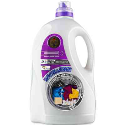 Гель для стирки Wash&Free Жасмин и Лаванда с Марсельским мылом 5 кг (4260637721266) Винница