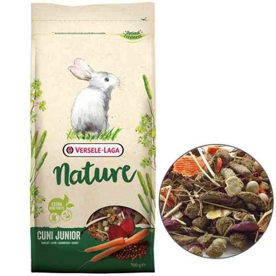 Versele-Laga Nature Cuni Junior ВЕРСЕЛЕ-ЛАГА НАТЮР КРОЛЬЧАТА суперпремиум беззерновой корм для крольчат Киев