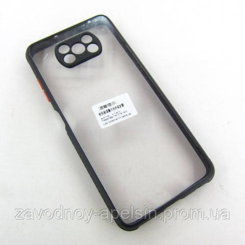 Xiaomi Poco X3 захисний чохол TPU+PC black Одеса - фото 2