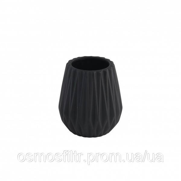 Стакан для полоскания Axentia Chicago доломит чёрный 8.5х11.8 см (128181) Киев - изображение 1