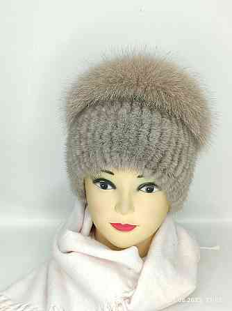 Хутряна жіноча шапка кубанка Ліа Бежевий Харків