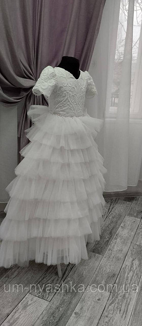 Длинное белое платье на рост 134-146 Кривой Рог - изображение 6