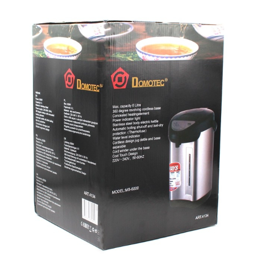 Електричний термопот Domotec MS-6000 6 л, 800 Вт з автонасосом і підтримкою температури води Одеса - фото 10