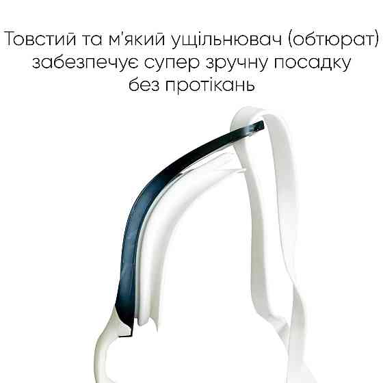 Окуляри для плавання Renvo Alat Pro Уні Anti-fog Білий Синій OSFM (2SG610-0306) Київ