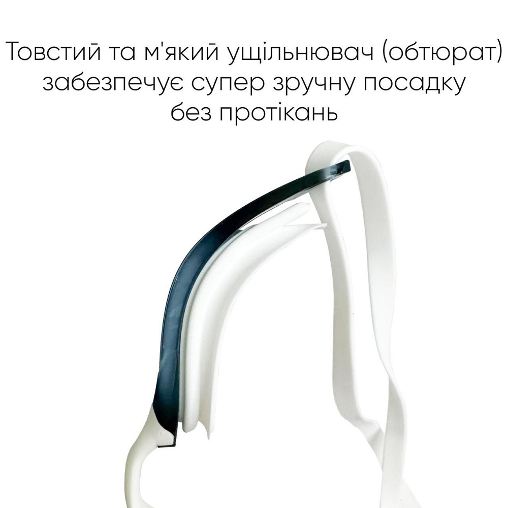 Окуляри для плавання Renvo Alat Pro Уні Anti-fog Білий Синій OSFM (2SG610-0306) Київ - фото 2