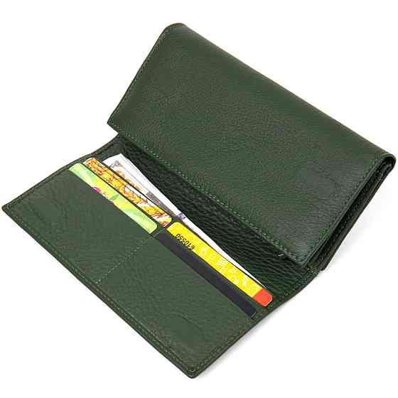 Оригінальний жіночий гаманець ST Leather 19389 Зелений Київ