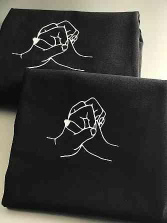 Парні футболки для хлопця та дівчини — Чорні ручки Чернівці