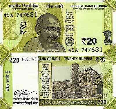 Індія India - 20 Rupees 2019 R UNC Полтава