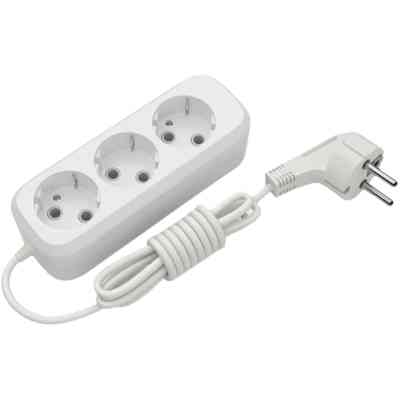 Мережевий подовжувач Electrum C-ES-1812 5.0 m, 3 роз, white (C-ES-1812) Вінниця