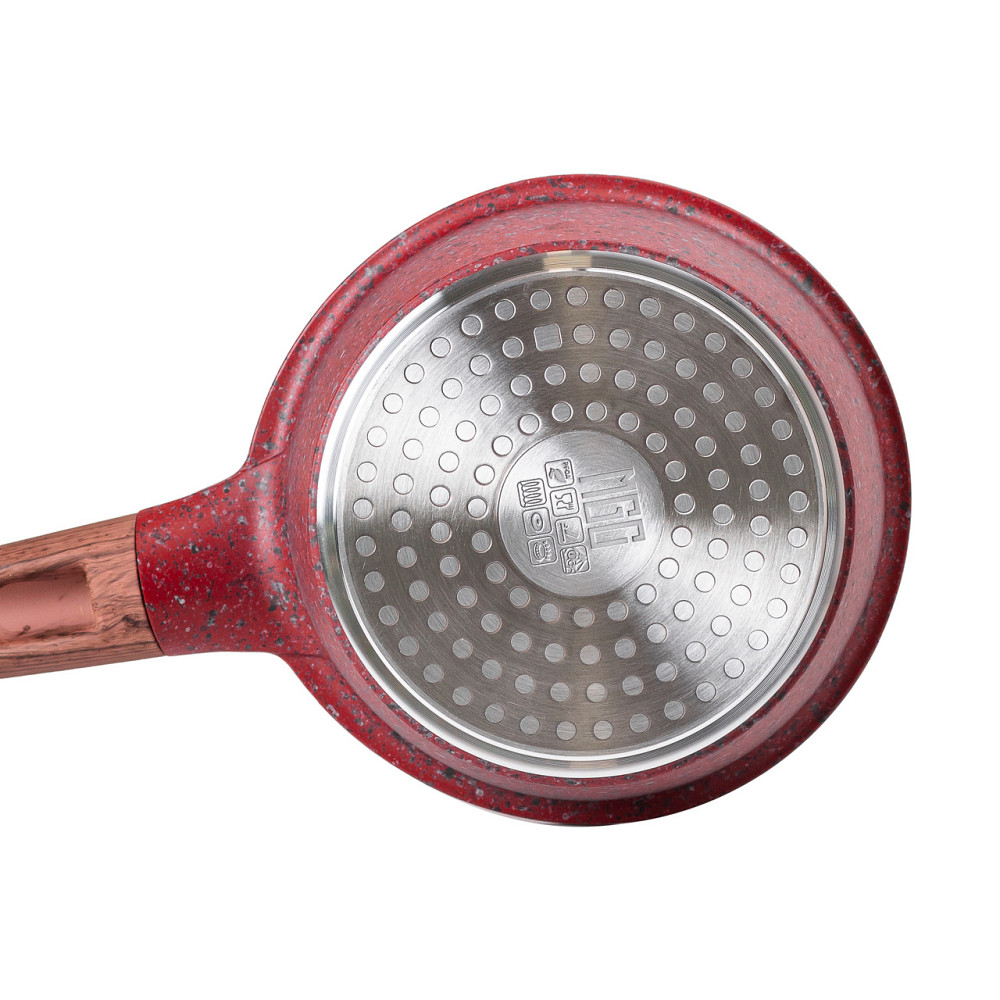 Сотейник з антипригарним покриттям об'ємом 1,6 л та товстим дном Ø 16 см MGC HP-4-444R Коломия - фото 2