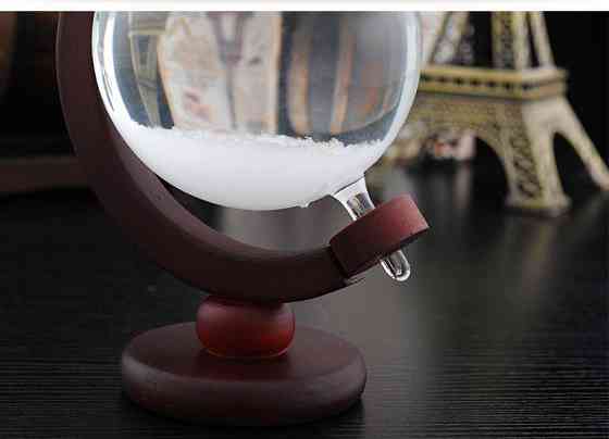 Барометры Штормгласс Глобус Голубая роза большой, Storm glass Киев