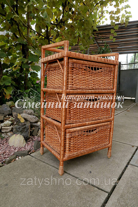 Комод из лозы на 3 шухляды Киев - изображение 4