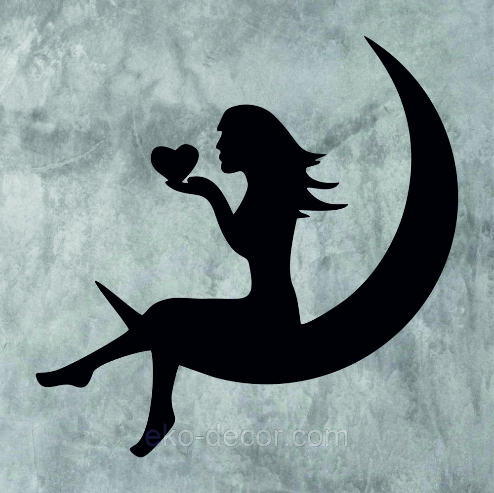 Декоративне настінне 3D Панно «Дівчина на місяць», Декор на стіну з об'ємом Київ - фото 8