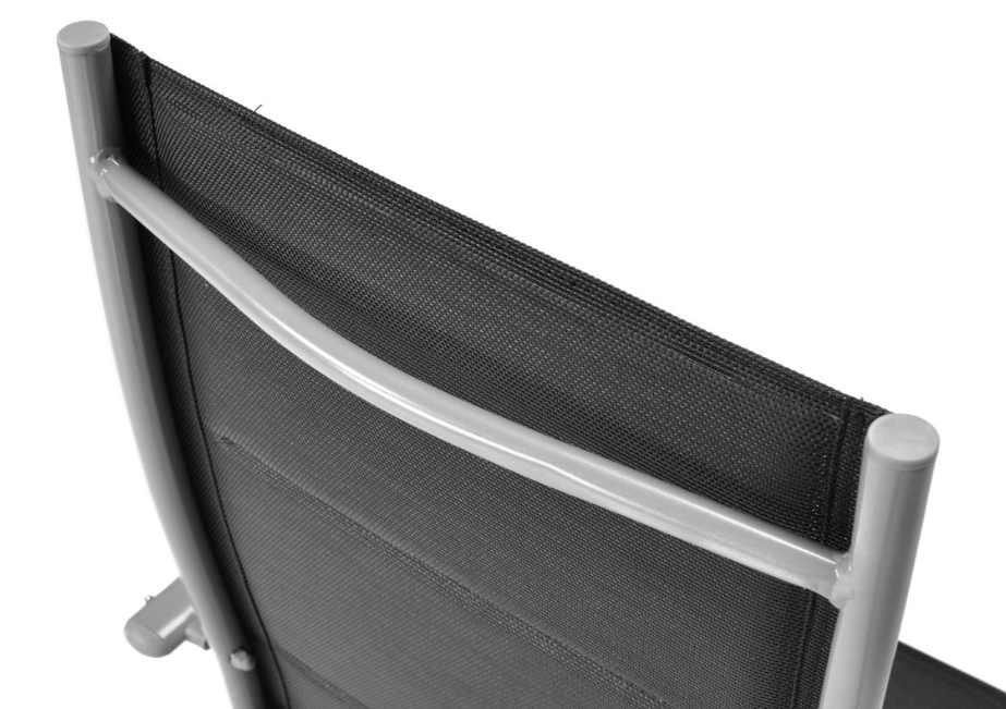 Складной садовый стул MODENA eDomator алюминиевый с регулировкой спинки, Серебряно-черный (Польша) Киев - изображение 7