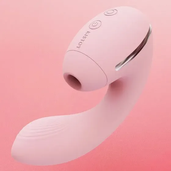Вакуумний вібратор KISTOY Tina Mini Pink, вагінально-кліторальний Львів