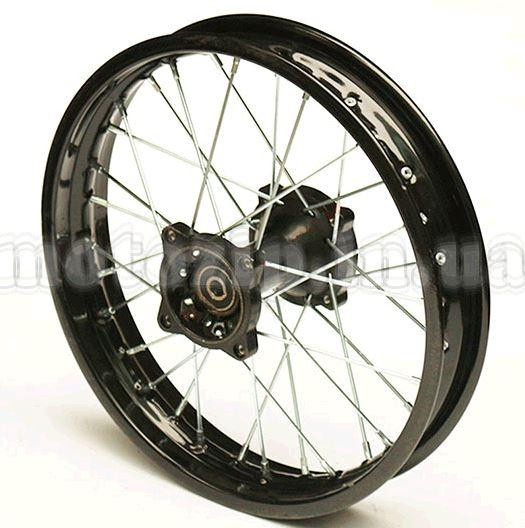 Диск колеса   1,85 * 14  (задний) (спицованый)   Питбайк Мукачево - изображение 1