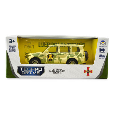Машина Techno Drive Автомодель серии Шевроны Героев - Mitsubishi Pajero 4WD Tubro - 47 ОМБр (250361M) Винница - изображение 12
