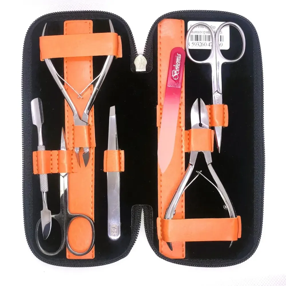 Маникюрный набор KDS маникюрно педикюрный (7 предметов) с хрустальной пилочкой Киев - изображение 7