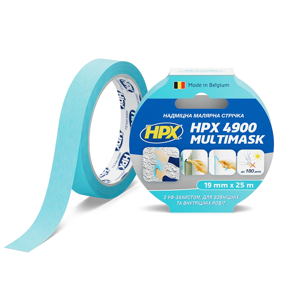 Надміцна малярська стрічка HPX 4900 MULTIMASK 19 мм*25 м з УФ-захистом (EW1925) Киев - изображение 1