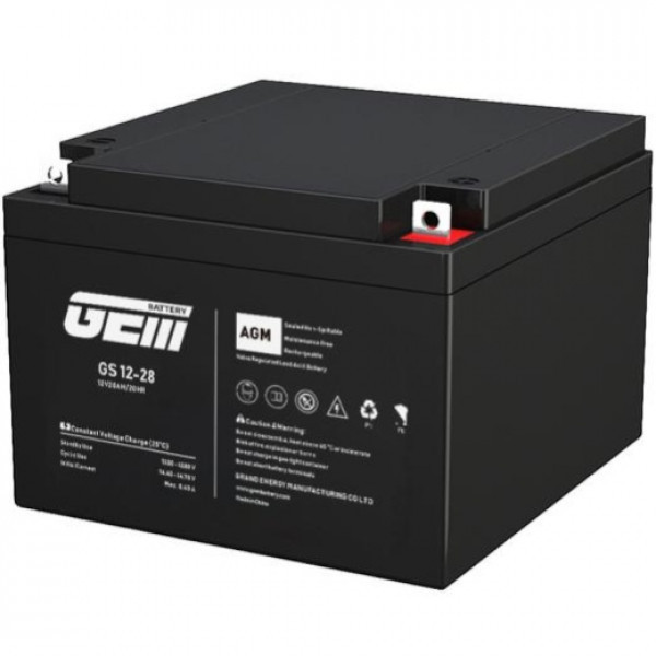 Акумуляторна батарея GEM Battery 12V-28Ah, AGM, L2/R2, (GS 12-28) Киев - изображение 1