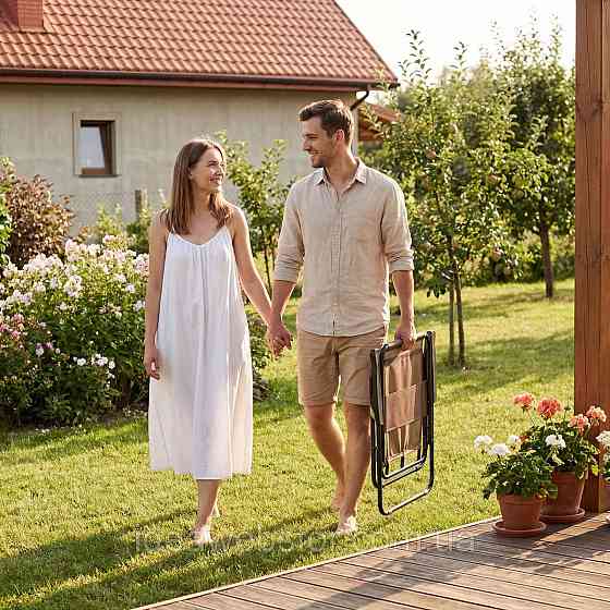 Розкладне туристичне крісло Outtec Breeze Textilene коричневий Київ