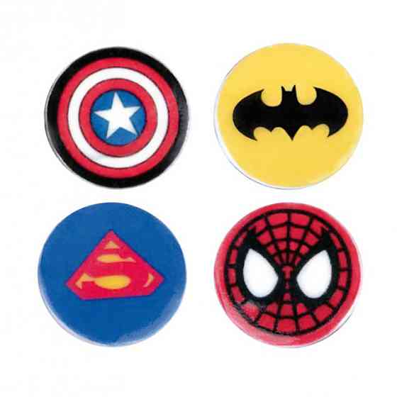 Дитячий набір для ліплення з полімерної глини "Значки Супергерої" (ПГ-007) PG-007 значки Вінниця