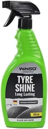WINSO TYRE SHINE Long Lasting 500 мл — долговечное чернение шин с эффектом 