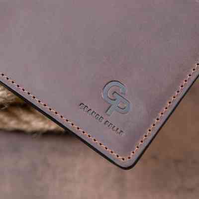 Портмоне Grande Pelle В винтажной коже Коричневое (11310) Винница