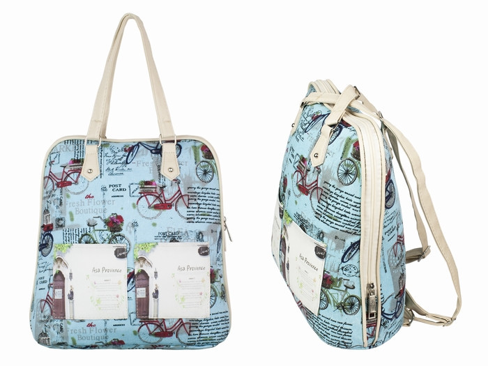 Рюкзак непромокальний блакитний Вело Київ - фото 1