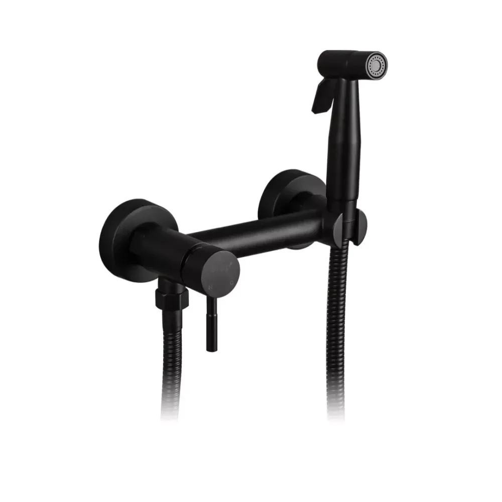 Гігієнічний душ із змішувачем Frap F7503-6 чорний Київ - фото 1