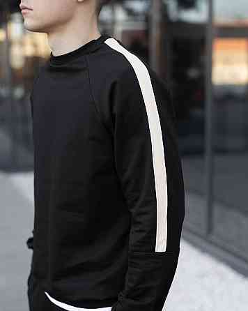 Трикотажний чоловічий спортивний костюм чорний Pobedov Black moon Київ