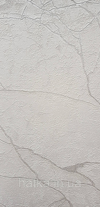 Шпалери вінілові на флізеліні AdaWall Roka 1.06х10 під камінь білі молочні жили сріблом 23107-1 Київ - фото 2