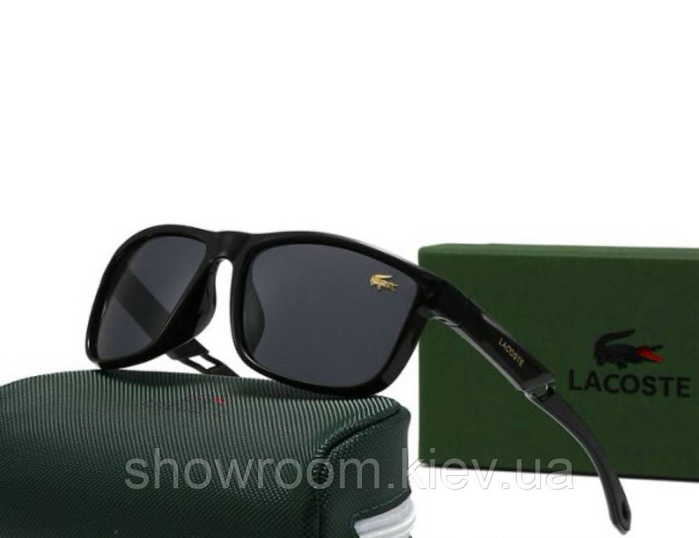 Мужские черные солнцезащитные очки Lacoste (23027) полароид Киев - изображение 1