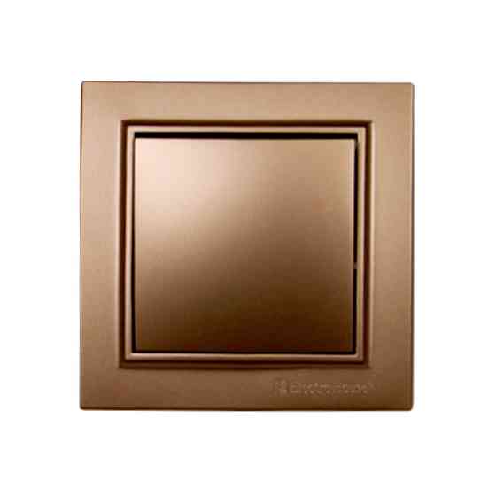 Вимикач одноклавішний, Enzo  розкішне золото Дніпро