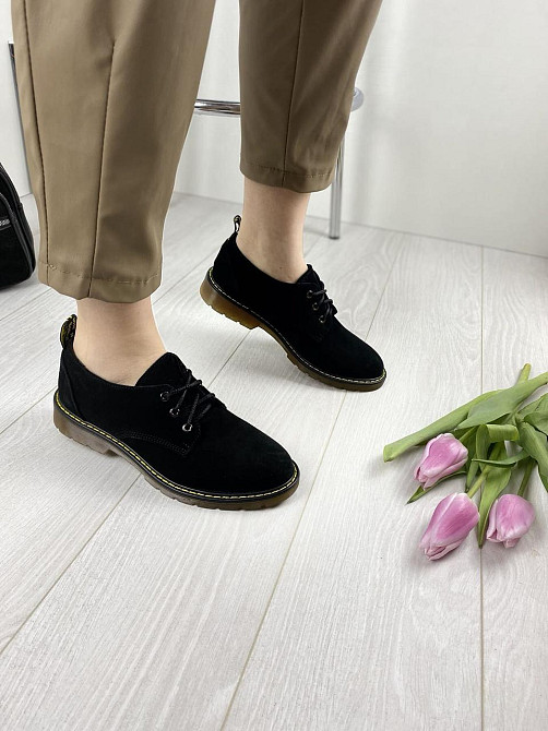 Sothby 's Туфлі жіночі Sothby 's M-375 чорні (весна-осінь, замша натуральна) (3111) Коломыя - изображение 3