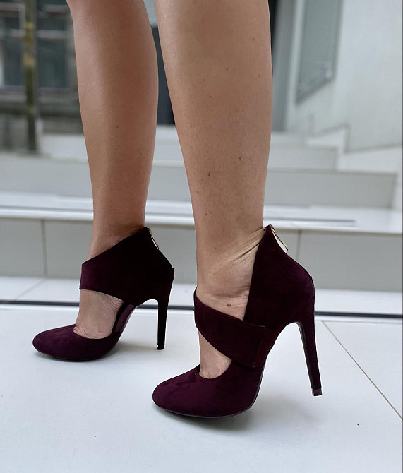 Vices Туфлі жіночі VICES бордові еко-замша 35р. 36р. 37р. висота каблука 10см (1130-42) Коломия - фото 6