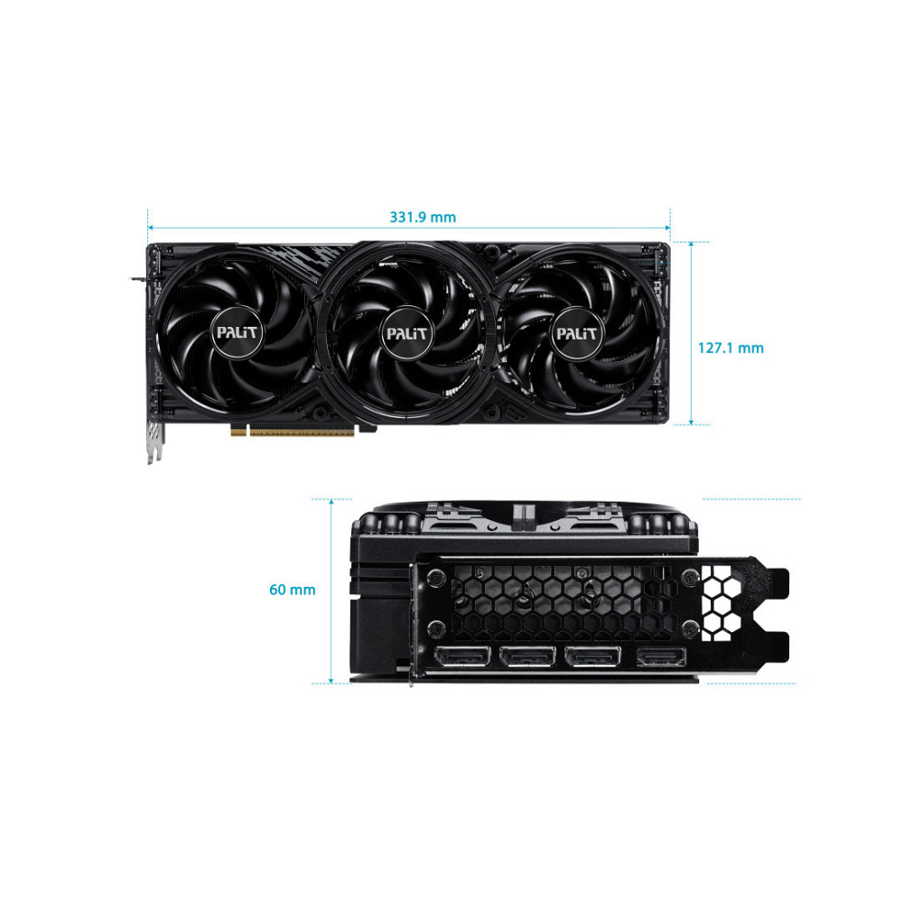 Відеокарта GF RTX 5080 16 GB GDDR7 GamingPro OC Palit (NE75080S19T2-GB2031A) ( Black ) Харків - фото 9