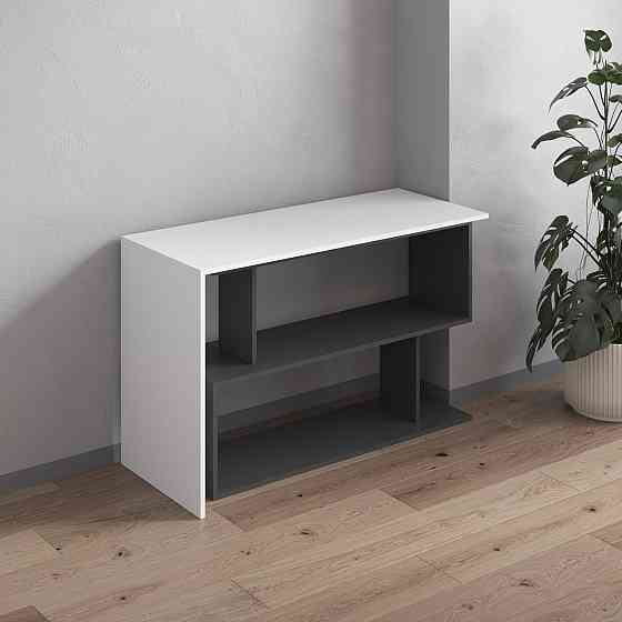 Cтол компьютерный VAYS поворотный письменный cтол трансформер M-41 Белый-Антрацит Львов