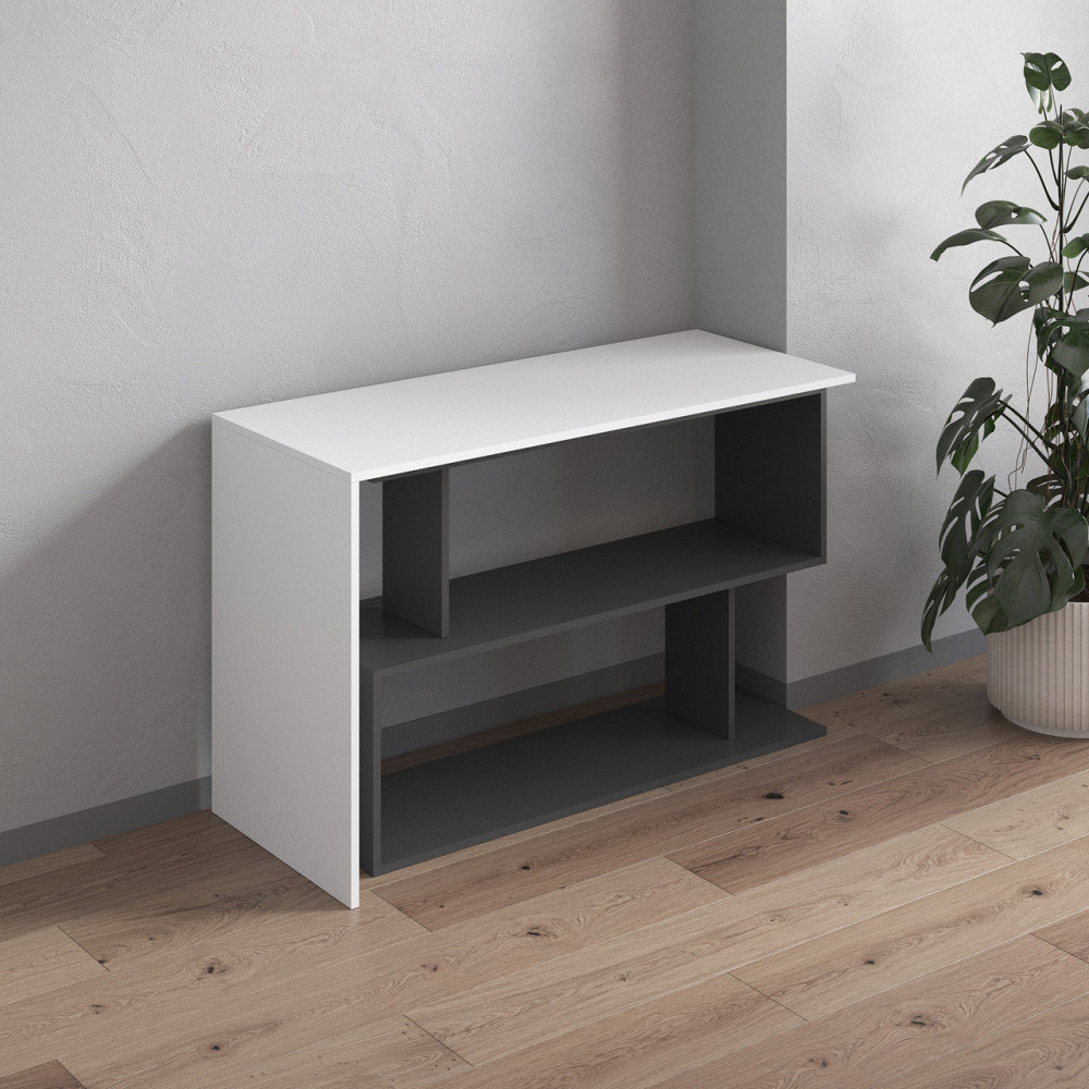 Cтол компьютерный VAYS поворотный письменный cтол трансформер M-41 Белый-Антрацит Львов - изображение 3