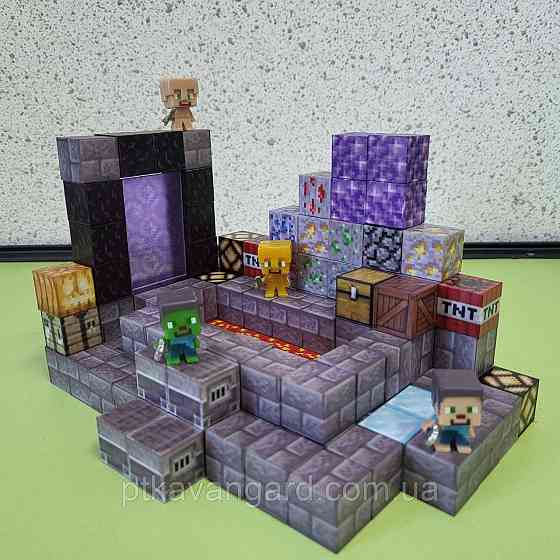 Конструктор магнітний Майнкрафт 124 магнітних блоков портал в печері Dream World LZCK 080 Хмельницький