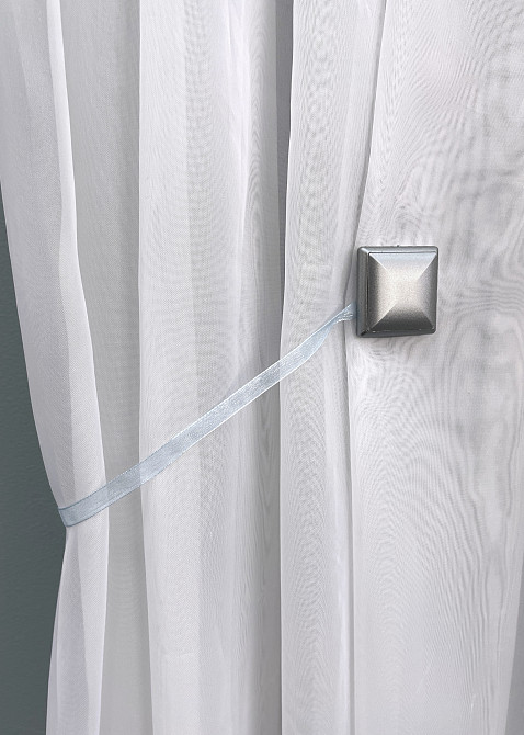 Магниты для штор и гардин Квадрат двусторонние набор 2 шт Голубой с серым (81-138) Киев - изображение 3