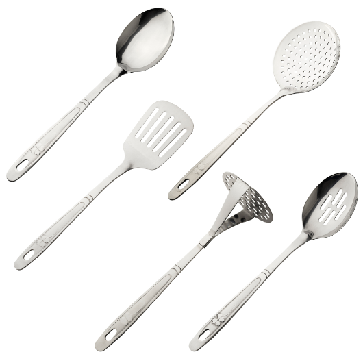 Набір кухонного приладдя 7 предметів:(6шт + підставка) нержавіюча сталь 5230 KAMILLE Житомир - фото 3