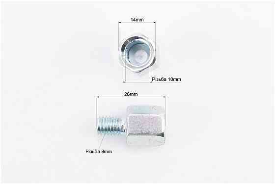 Дзеркал перехідник під кріплення М8 прав / прав. для дзеркал М10 прав / прав. к-кт 2шт Киев