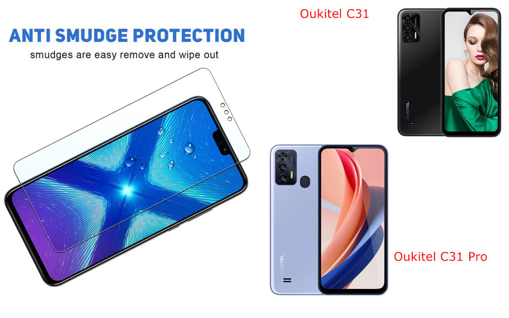 Захисне скло NeoGlass для Oukitel C31, Oukitel C31 Pro – надпрозоре та стійке Київ - фото 3