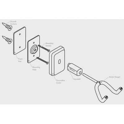 Тримач для гітари Gator Frameworks Wall Mount Guitar Hanger Mahogany (GFW-GTR-HNGRMHG) Вінниця